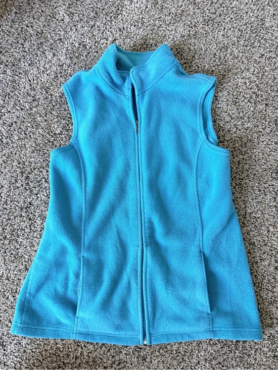 L.L. Bean Jackets & Blazers - LL Bean Women Polartec Fleece Vest Light Turquoise Blue M Full Zip